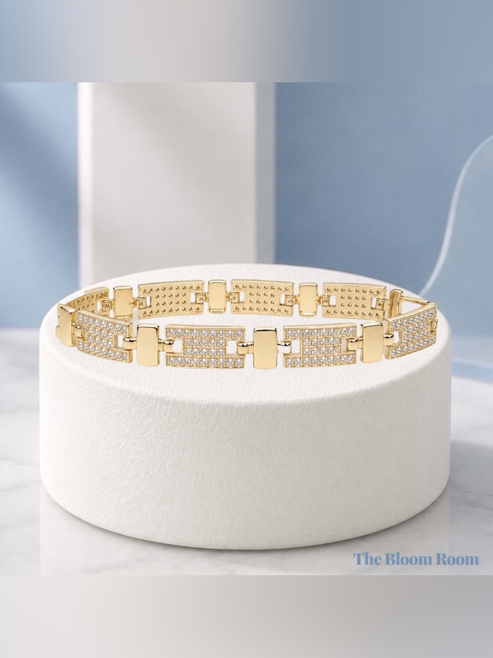 Private Couture Pavé Link Bracelet | 18K Gold Layered